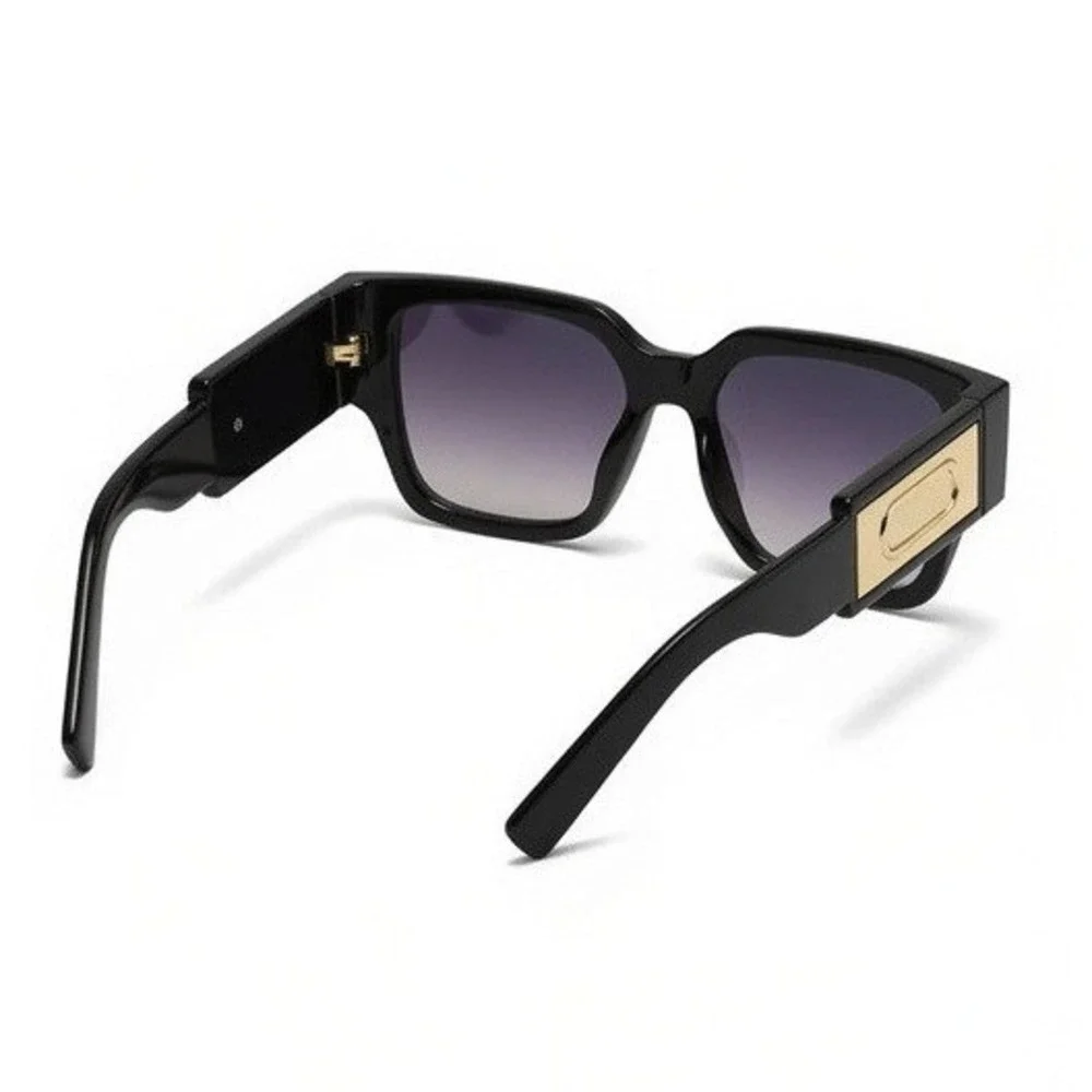 Womens Sunglasses Rectangular Big Large Eyewear‎ Thick Frame Shield Outgoing UV